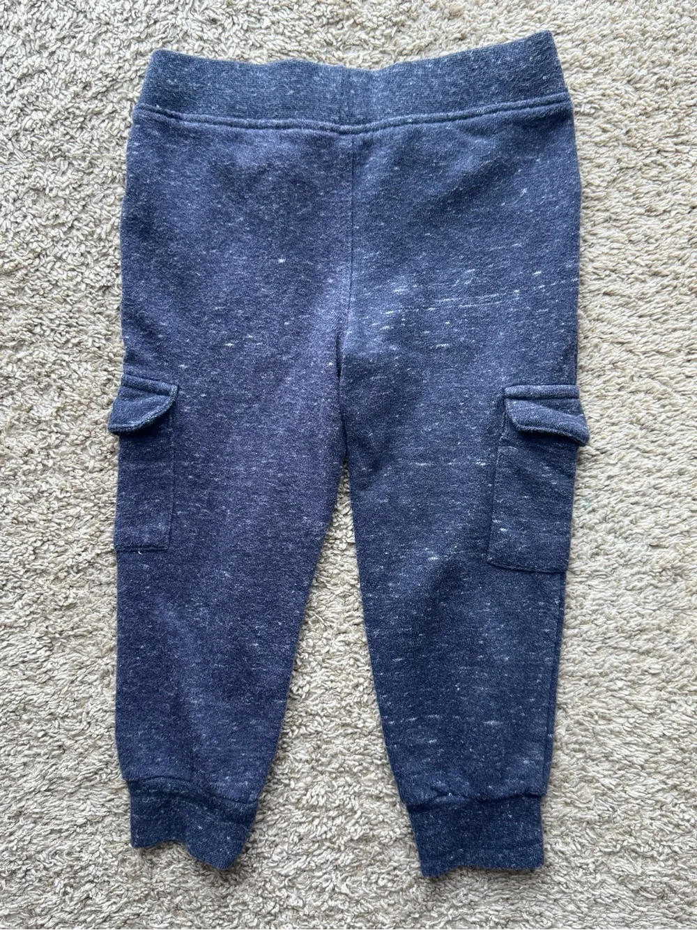 Carter’s Navy Blue Cargo Jogger Sweatpants Toddler Boys 2T Drawstring Pockets